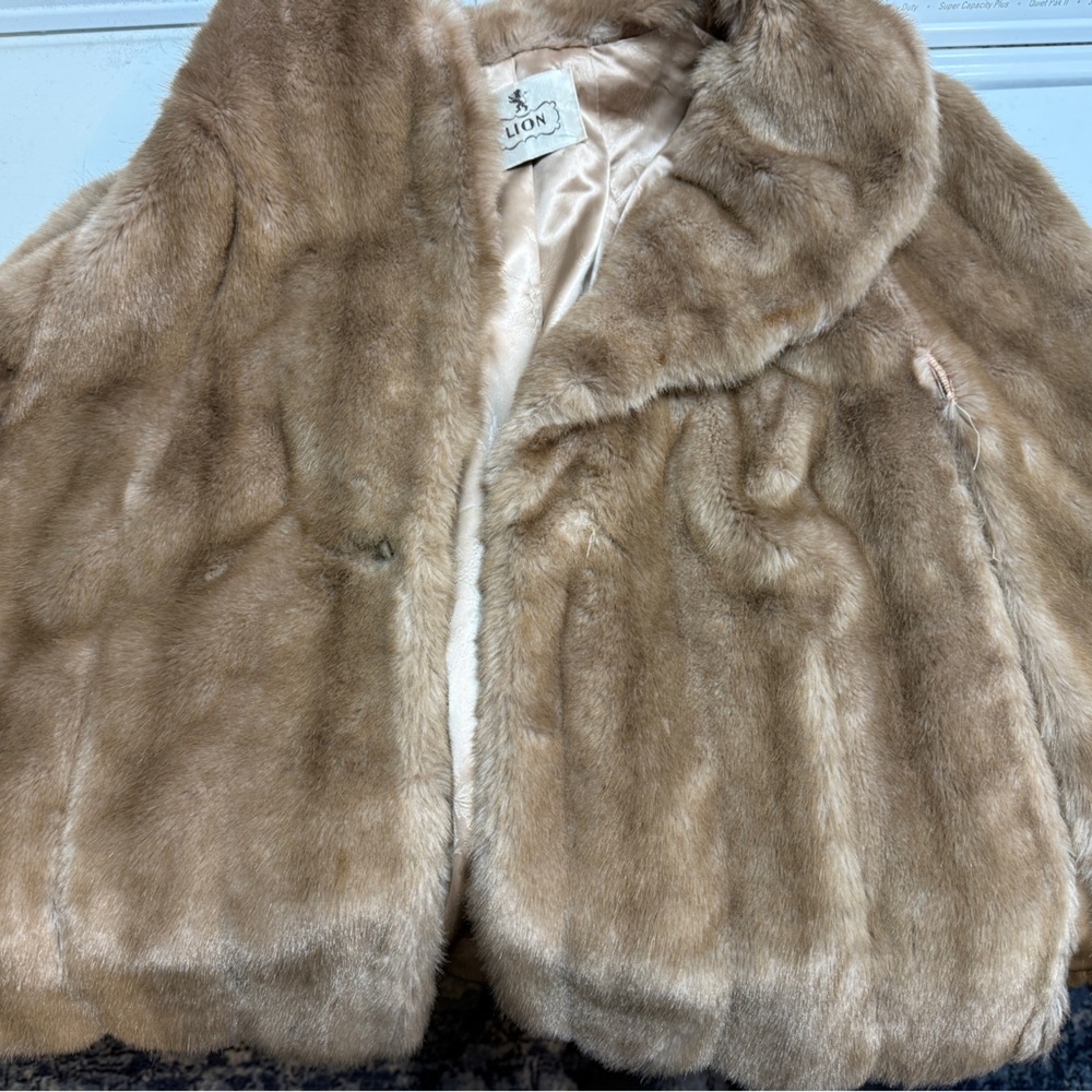 Vintage Women's Faux Fur Coat Mincara styled by Russel Taylor
